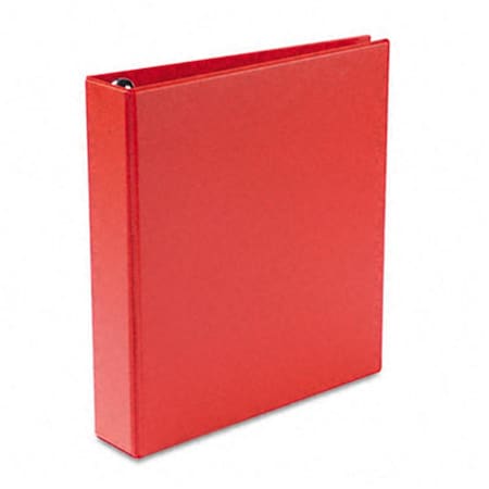 Workstation Heavy-Duty Vinyl EZD Ring Reference Binder 1-1/2&amp;apos;&amp;apos; Capacity Red TH195186